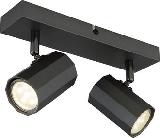 Globo Lighting Foco de techo doble gris mate 2x GU10