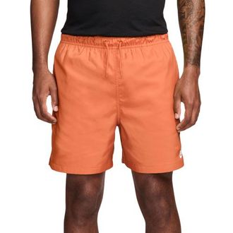 Nike Mens Club Flow Shorts - Orange/White Size 3XL
