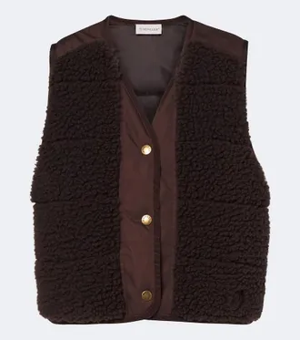 Moncler Paneled teddy vest