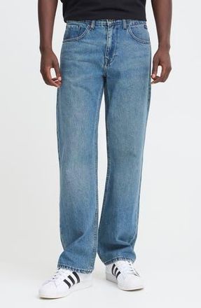 Blend Regular Fit Loose Leg Pants in Denim Middle Blue at Nordstrom Rack, Size 34