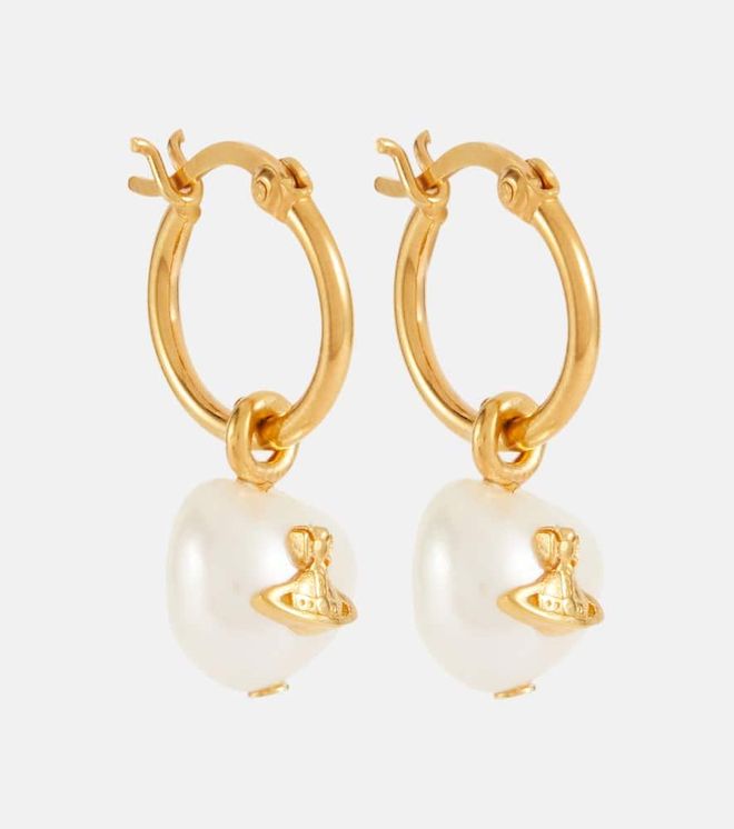 Azul silver hoop earrings