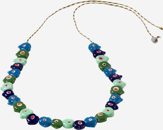 Sorbet Island Collar de cuentas de vidrio en forma de coraz&oacute;n de Sorbet Island