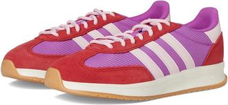 adidas Run 70s 2.0 Womens Running Shoes Purple Burst/Clear Pink/Better Scarlet : 7.5 C - Medium, Suede/Textile