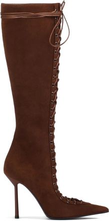 Le Silla 100 mm Colette suède veterlaarzen - Bruin