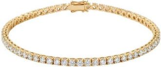 The M Jewelers NY The Pav&eacute; Tennis Bracelet in Gold at Nordstrom, Size 6.5