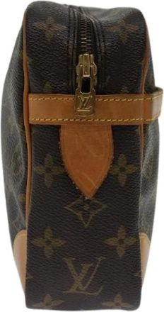 Louis Vuitton Pre-owned Canvas Clutch - Dames - Vintage Clutch - Bruin - ONE Size - Vintage