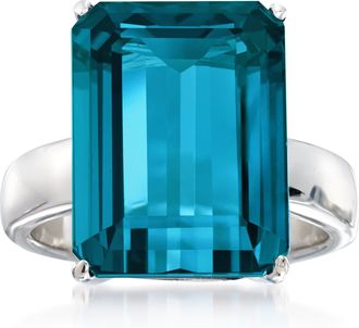 Ross-Simons London Blue Topaz Ring in Sterling Silver