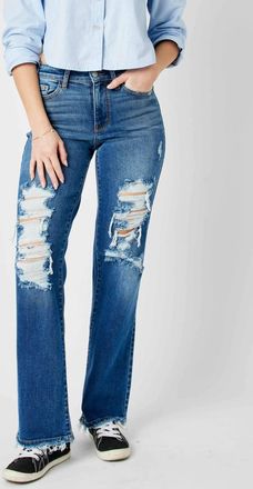 Judy Blue Mid Rise Dad Jean In Blue