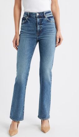 Frame Denim The Ruler High Waist Straight Leg Jeans in Halo at Nordstrom, Size 28