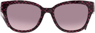 Coach Grey Rose Gradient Butterfly Ladies Sunglasses HC8379U 578346 54