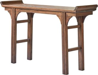 Tikamoon Consola de olmo macizo