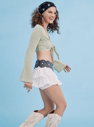 Simons Womens Eyelet disc wide belt