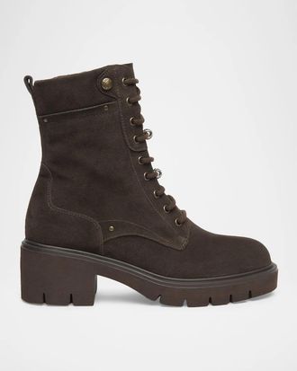 Nero Giardini 60mm Suede Combat Boots