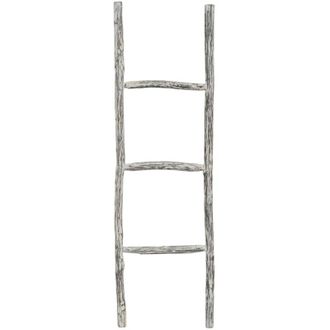 Biscottini International Toallero De Escalera De Madera Moderno Para Ba&ntilde;o De Pie De Pared Decorativo Toallero De Escalera Soporte Para Objetos Y Jarrones