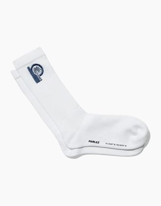 Parlez Clothing Mens Parlez Ultra Sock White - Size: 4/2.5/3/3.5/5/4.5/10.5/12/13/8.5/14.5/13.5/12.5/11.5/11/10/16/15.5/9/9.5/15/14/5.5/6/6.5/7/8/7.5