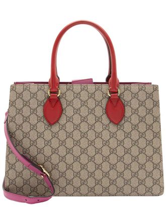 Gucci Gg Supreme Linea A Small Tote (Authentic Pre-Loved)