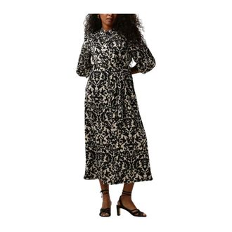 Notre-V Dames, Jurken, Zwart, Maat: S Satijn