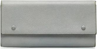 Celine Pre-owned Vintage leren portemonnee - Dames - Vintage Accessoires - Grijs - ONE Size - Leer - Vintage