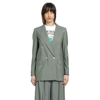 Max Mara Double-breasted Wool and Silk Blazer