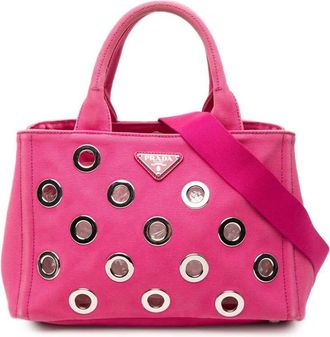 Prada Pre-owned Prada Small Canvas Canapa Grommet Satchel Ladies 52UUO4N1GKBPUPP2