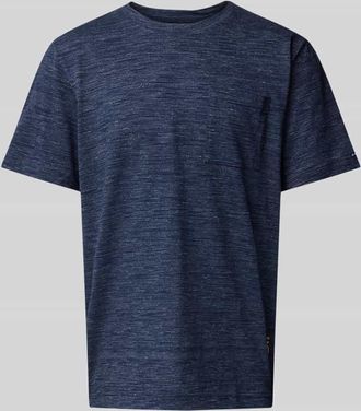 Tom Tailor Regular Fit T-Shirt aus Baumwoll-Mix in Dunkelblau, Größe XXL