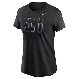 Nike Army Rivalry 250th Anniversary Nike Womens College T-Shirt in Black | W11942SST1-BLK