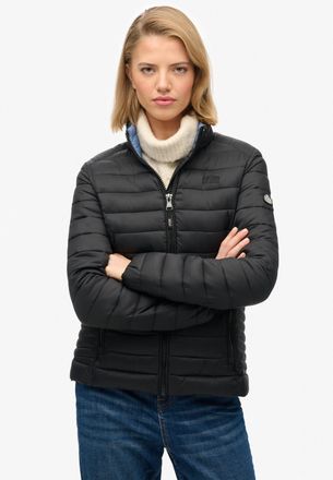 Superdry Steppjacke SUPERDRY Fuji Lite Padded Jacket, Damen, Gr. XL, schwarz, Steppware, Obermaterial: 100% Nylon, unifarben, normal, Jacken Steppjacke