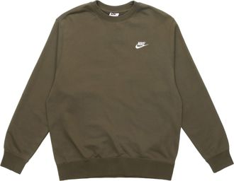 Nike Sportswear Club French Terry Logo Sweatshirt Olive Khaki BV2667-326