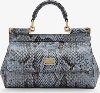 Dolce & Gabbana Borsa a mano Sicily mini in pitone lucido - DOLCE & GABBANA - gender_Woman
