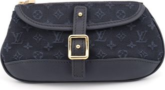 Louis Vuitton Blue Monogram Mini Pouch (Pre-Owned)