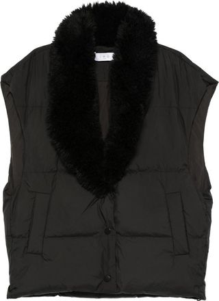 Iro Quilted Faux-fur Collar Vest