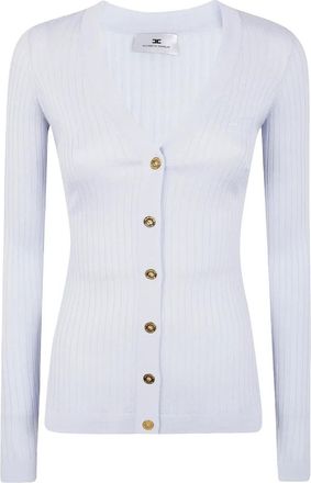 Elisabetta Franchi Cardigan a coste - Bianco