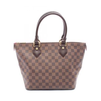 Louis Vuitton Brown Ebene Coated Canvas Leather Handbag Tote Bag (Pre-Owned)
