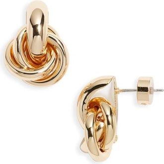 Nordstrom Knotted Stud Earrings in Gold at Nordstrom