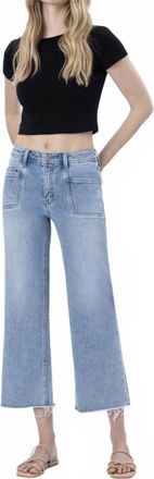 Flying Monkey High Rise Crop Slim Jeans In Sunflower