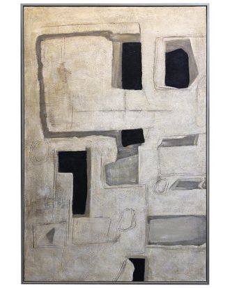 Harp & Finial Acute Framed Canvas Art With 1.5In Frame