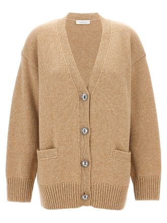 Paco Rabanne Beige Wool Womens Cardigan