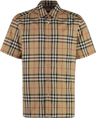 Burberry Beige Regular Checks Shirt