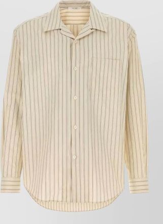 The Row embroidered cotton shirt