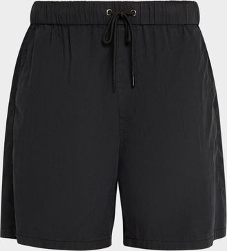 Hudson Mens Relaxed-Fit Nylon Stretch Drawstring Shorts