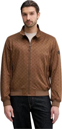 Joop Patroon Ritsjack - Heren - Zomerjassen - Bruin - 2XL - Polyester - Jassen