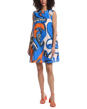 Marimekko Pehmeys Unikko Linen-Blend Mini Dress