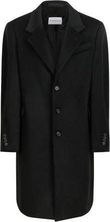 Givenchy Tailored Coat in Wool Cashmere - Heren - Mantel - Zwart - L - Wol - Jassen