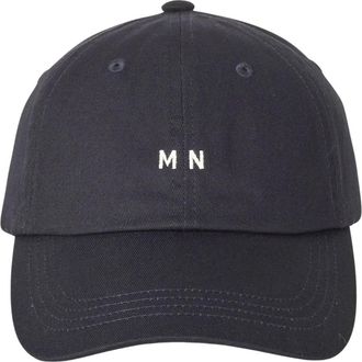 Mads Norgaard Recy Twill Coal Cap - Dames - Petten - Blauw - ONE Size - Katoen - Accessoires
