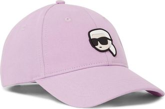 Karl Lagerfeld Ikon baseball cap - women - Recycled Cotton/Cotton - One Size - Pink