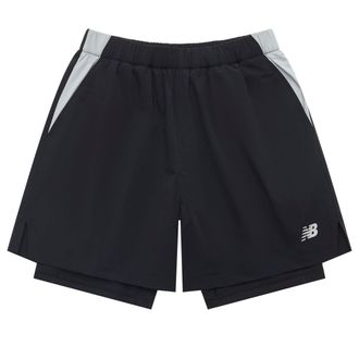 New Balance NB Logo 2 In 1 Short Asia Sizing Black NVE25121-BK