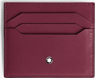 Montblanc Kartenetui aus Glattleder Meisterst&uuml;ck 6cc Cassis