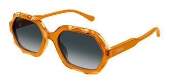Chlo&eacute; CH0227S 004 Womens Sunglasses Orange Size 56