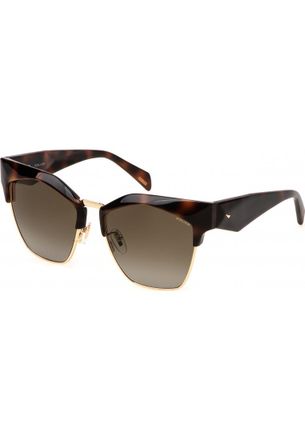 Police Womens SPLN59 56 01AY Sunglasses - Brown - One Size