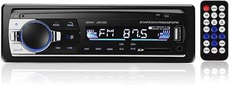 No Brand Autoradio Digitale Bluetooth Da Cruscotto Din-in Con Funzione Vivavoce, Audio E Musica, Lettore Mp3 Per Auto A 12v, Ingresso Usb/sd/aux Con Telecomand